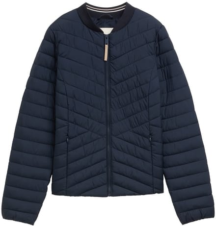 Tom Tailor - Gewatteerd jack met bomberkraag - Maat XS - sky captain blue