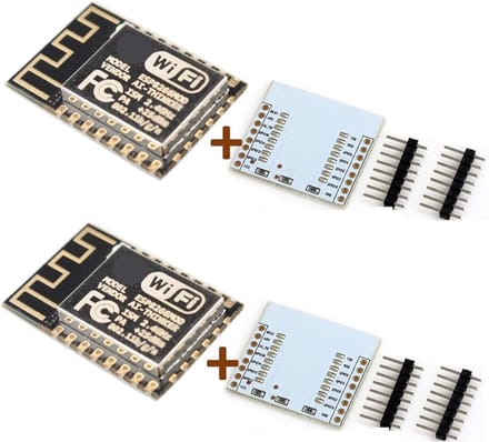 Wifi Module - Draadloze Zender - Project Ontwikkeling - Verbeterde Stabiliteit - 2 Stuks - Zwart