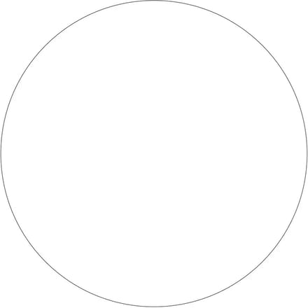 Rond wit bord | gecoat dibond materiaal | 20 cm
