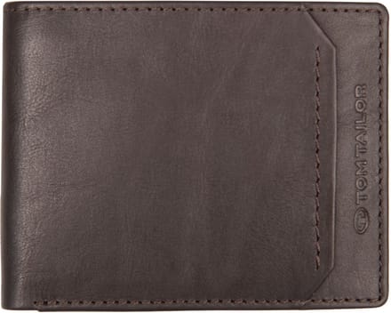 TOM TAILOR Portemonnee Sam Jeans Wallet Dark Brown Donkerbruin