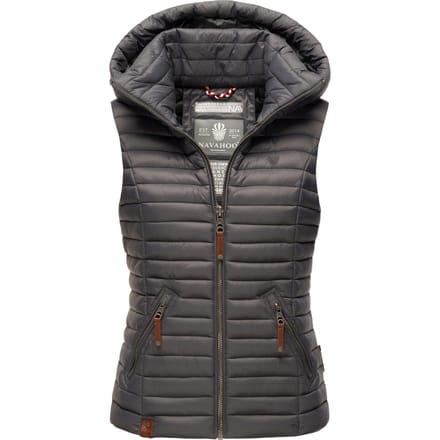 Navahoo Dames Gewatteerde Bodywarmer Shadaa – Lichte Weste met Afneembare Capuchon