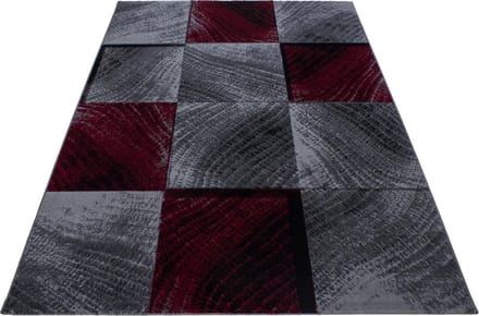 Modern laagpolig vloerkleed Plus - rood 8003 - 80x150 cm
