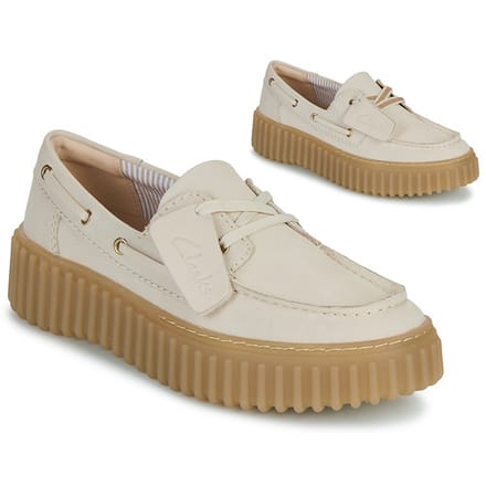 Clarks Torhill Bootschoenen wit Nubuck - Maat 40