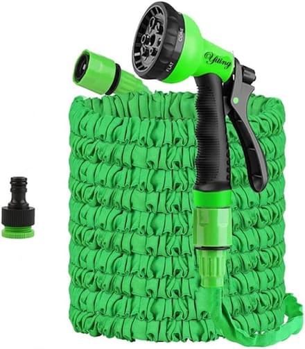 Flexibele Tuinslang - Water Slang - Tuin Sproeien - 3x Uitrekbaar - 7.5 Meter - Groen
