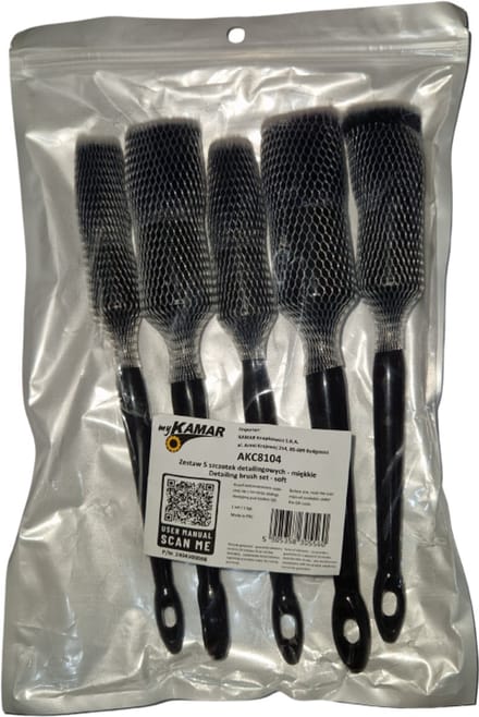 detailing borstel set - 5 delig - borstels - autoschoonmaak borstel - kmr