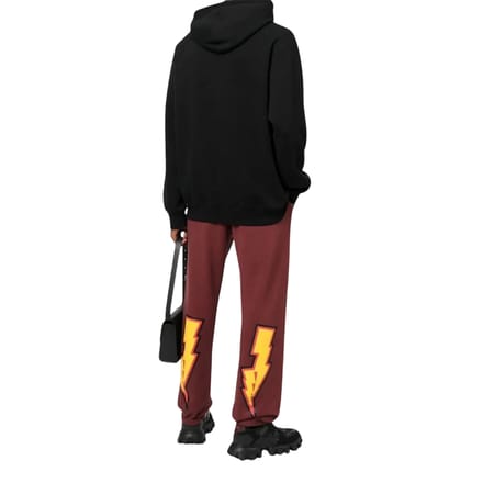 Off White Uniseks Adult Thunder Stable Slim Joggingbroek (Bourgondië)