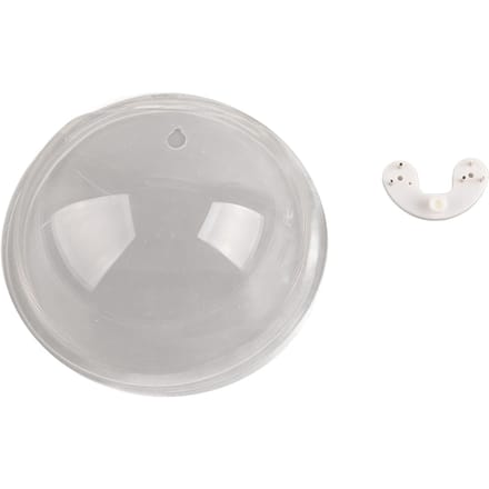 Mini Bol à Poisson Suspendu Transparent Mural Acrylique Aquarium Décoration 15cm white