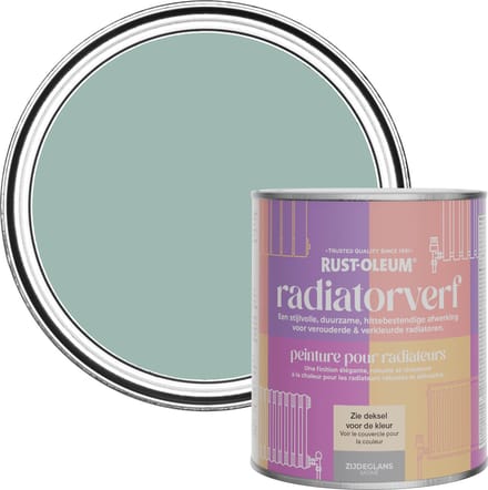 Rust-Oleum Blauw Radiatorverf Zijdeglans - Kustblauw 750ml