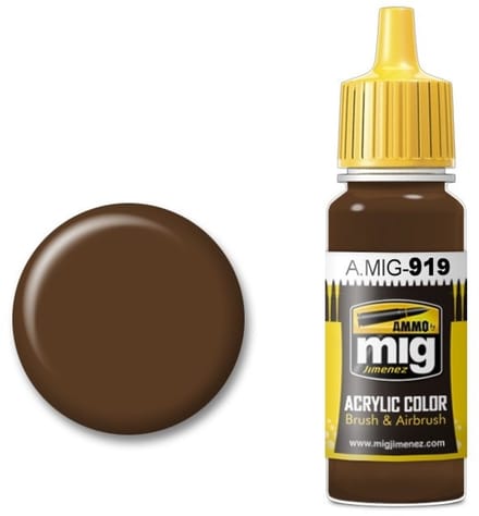 AMMO by Mig Jimenez Hobbyverf Acrylverf - MIG 0919 Red Dark Base - Primer - Acryl Verf flesje - 17 ml