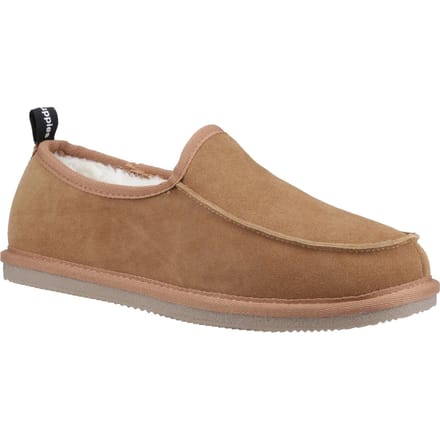 Hush Puppies Charles Suède Herenslippers Tan