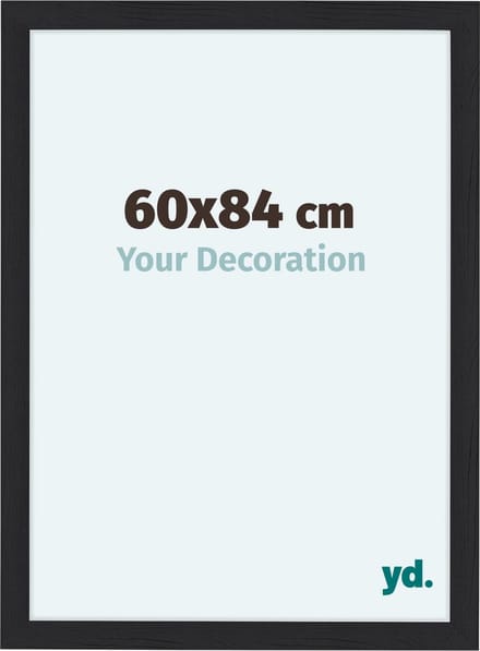 Your Decoration - Fotolijst 60x84 cm - MDF - Zwart Houtnerf - Como