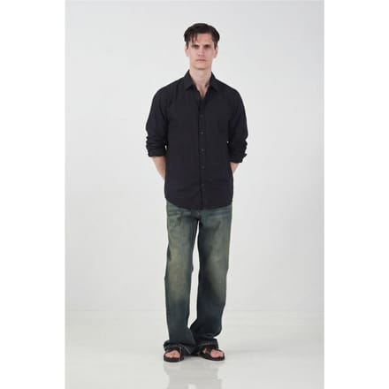 Overmaatse Lange Mouw Knopshirt