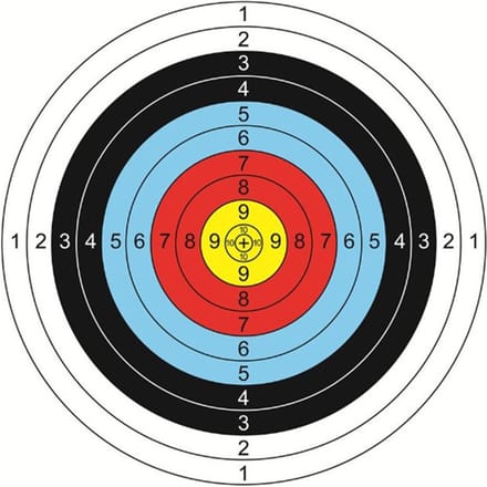 10 Stuks Boogschieten Doelpapier Gezicht 40x40cm Voor Pijl Boog Oefening Training Buitengebruik Richt Stickers Schiet Accessoires