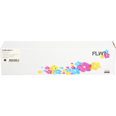 FLWR - Toner / 44574702 / Zwart - Geschikt voor Oki