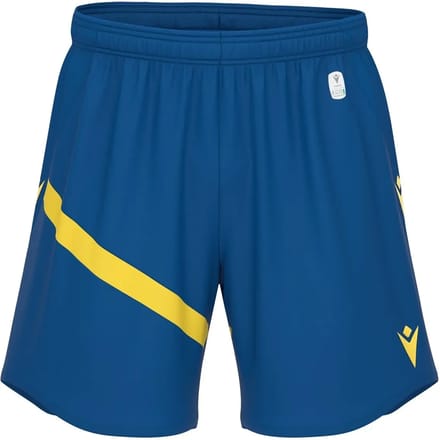 Macron Shen Eco Short Heren - Royal / Geel | Maat: L