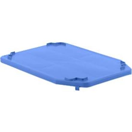 Deksel voor Euronorm bak FB 600, blauw