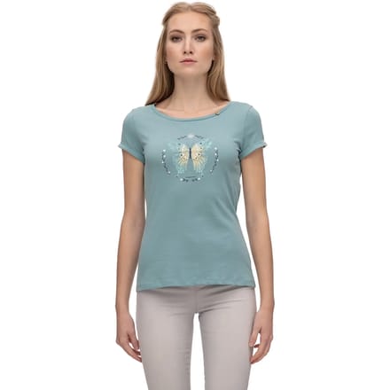 T-shirt dames Ragwear Florah Butterfly Gots
