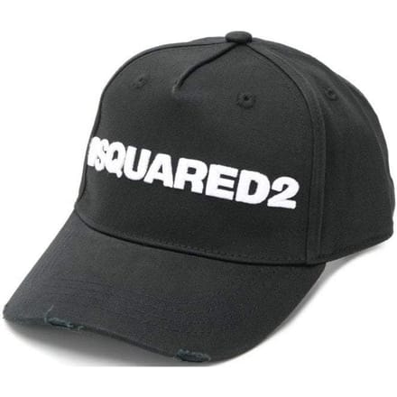DSQUARED2 Italiaanse honkbalpet zwart gray