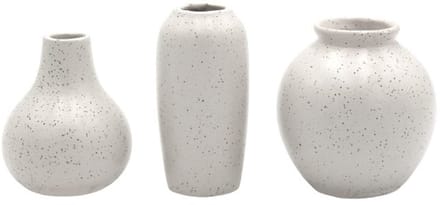 Leeff - Mini Vazen Meike - Keramiek - Set van 3 - Grijs