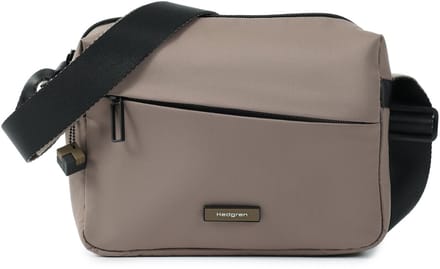 Hedgren Neutron M – Crossbodytas Medium – Water- en stofafstotend – Verstelbare schouderriem – Met sleutelhaak – Polyester - Morel