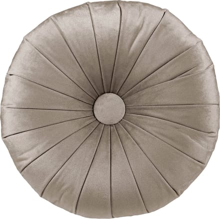 HOOMstyle Kiki Kussen - Sierkussen Rond - Fluweel - Ø40cm - Taupe