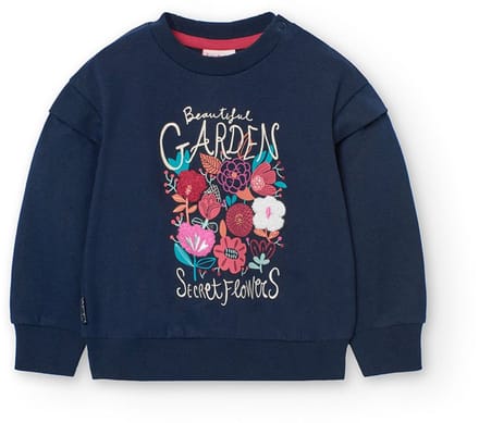 Boboli Fleece Sweatshirt Blauw 5 Years Meisje