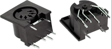 DS-5-01 Midi Pcb Panel Mount Connector DIN5 Din 5-Pin