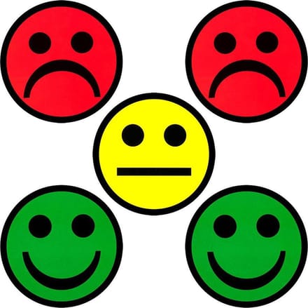 5 Smiley Magneten Mix 5 cm