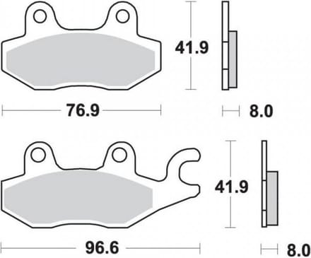 ap racing remblok voor quad cf moto 450 cforce 2015 tot 2017 avd nieuw