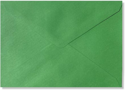 100 Luxe Enveloppen - B6 - Grasgroen - 120x175mm - 110 grams -