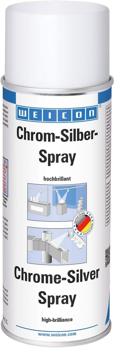 WEICON Chroom-Zilver-Spray / hoogglanzende oppervlaktecoating / 400 ml