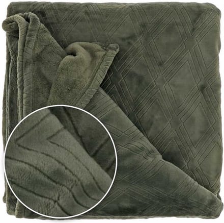 D- Unique Living | Plaid Auke 150x200cm deep green