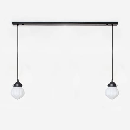 2 x Wassail lampen aan plafondbalk Moonlight - Art Deco Trade