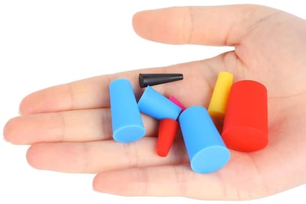 Dailygoods- Siliconen Stoppen 110 Stuks - Afdichtpluggen - Afdekpluggen - Conische Set - Massief Rubber - Multicolor