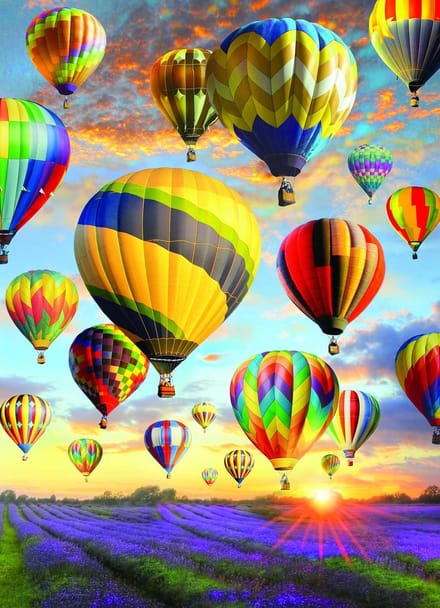 Cobble Hill puzzle 1000 pieces - Hot Air Balloons