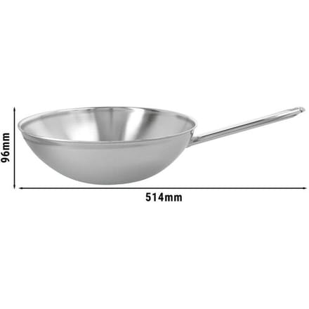 DEMEYERE APOLLO 7 - Wok met vlakke bodem - Ø 300mm - RVS