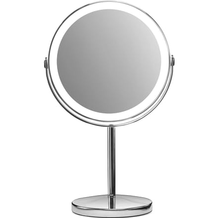 Gillian Jones - Rechargeable LED table mirror with USB-C &10 x - Chrome