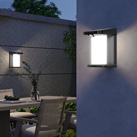 Set van 2 wandlampen met zonnesensor 100LM LUSTY