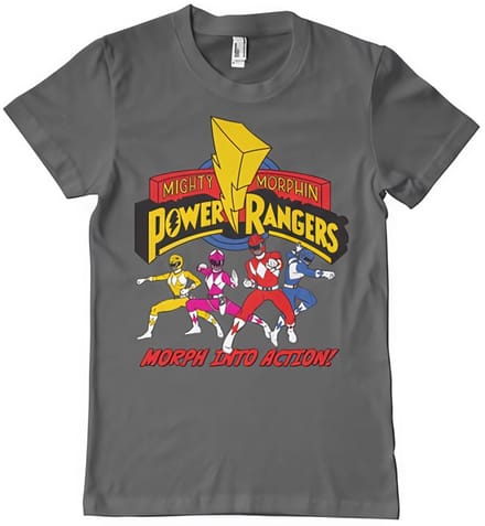 Power Rangers Morph Into Action -T-shirt