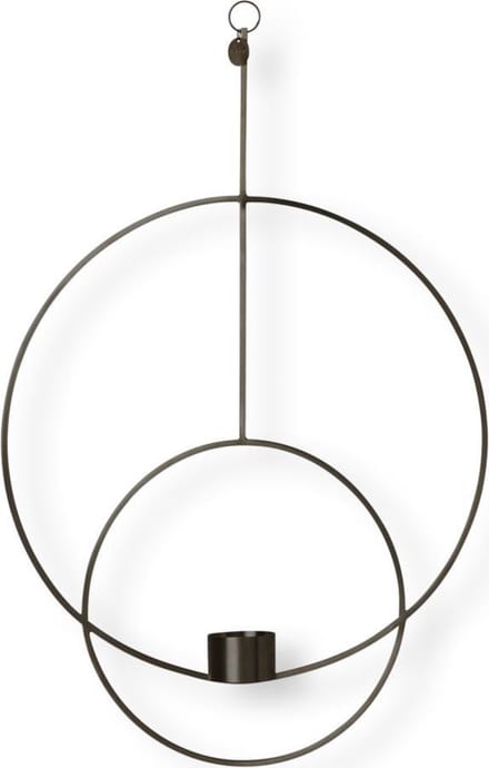 Ferm Living - Hangende Theelichthouder Deco - Rond - Zwart