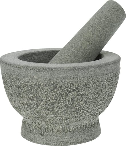 Cosy&Trendy Vijzel Met Stamper - Graniet - Ø 13 cm