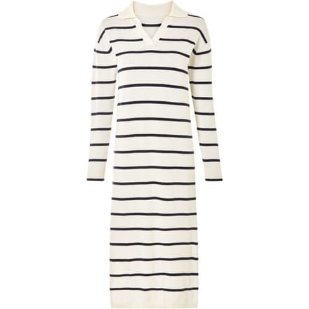ESMARA Dames jurk (beige/navy/strepen, S (36/38))
