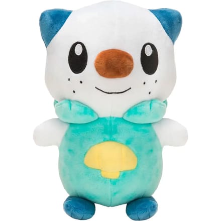 Pokémon Knuffel Oshawott Junior 20 Cm Pluche Groen/wit
