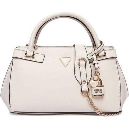 GUESS handtas schoudertas Serenova Girlfriend Satchel Cream White crème
