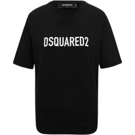 Dsquared2 T-shirt Met Opvallend Logo In Zwart
