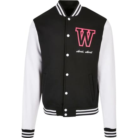 Urban Classics College jacket -M- Wonderful Zwart/Wit
