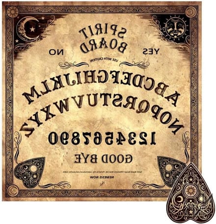 Medium Speelbord - Ouija Bord - Contact met geesten - Traditioneel design - 38.5 cm x 38.5 cm - Multicolor