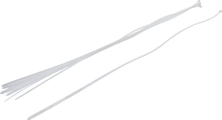 BGS Kabelbinder assortiment - wit - 8,0 x 1000 mm - 10 delig