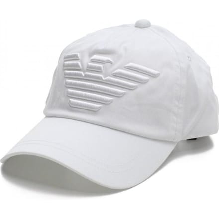Emporio Armani opvallende baseballpet wit white