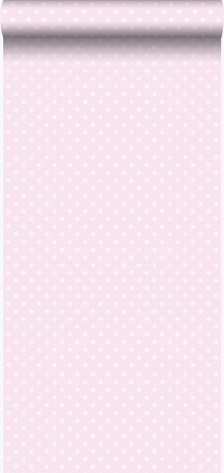 Origin Wallcoverings behang stippen glanzend roze - 346818 - 53 cm x 10,05 m